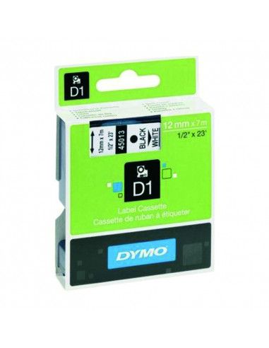 Dymo标签带12毫米黑白色